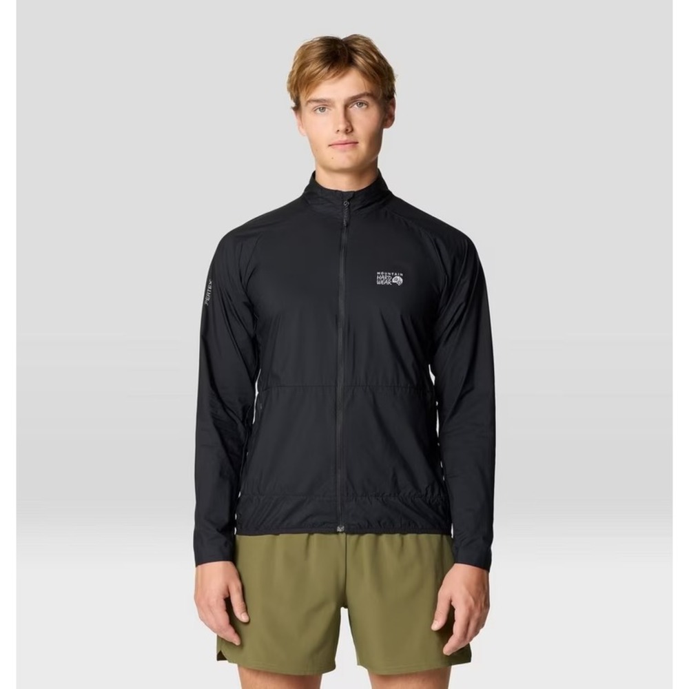 Mountain Hardwear Kor Airshell Wind Jacket Men's Small Black Lightweight NWT